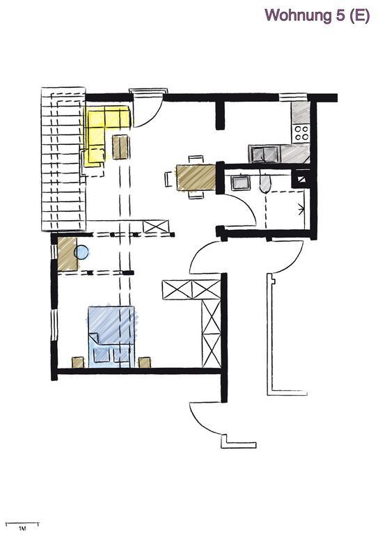 Apartmán Wohnwerk41 Schwäbisch Hall Pokoj fotografie